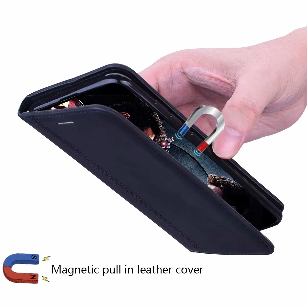Telefon Magnet Case Pro ZTE Blade L210 Ochranná Flip Kryt PU Kožené Pouzdro ZTE Blade L210 Protector Shell Peněženka Funda Capa Bag 0