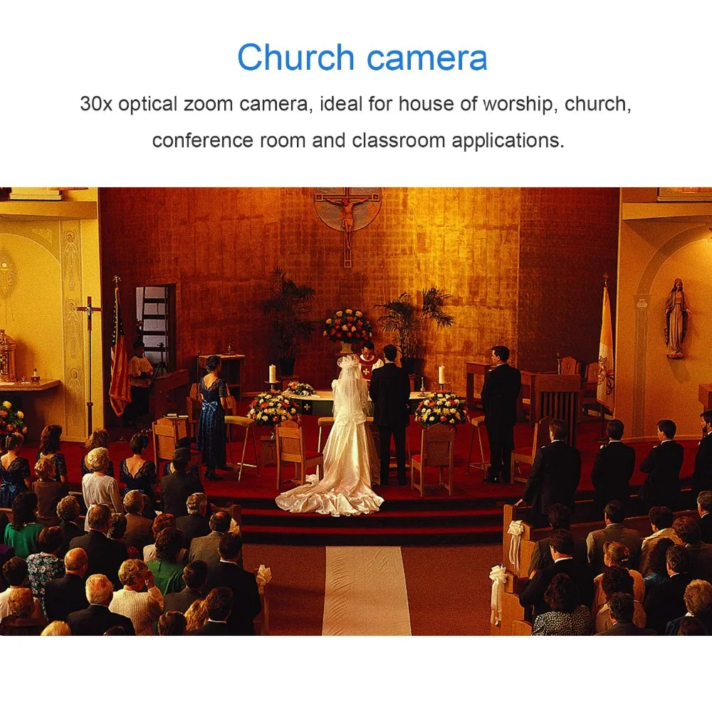 Tenveo Video Konference, Kamera, 30X Zoom, Full HD 1080p, HDMI, USB SDI Výstup PTZ konference Kamera pro Církevní záležitosti Whatsapp 5