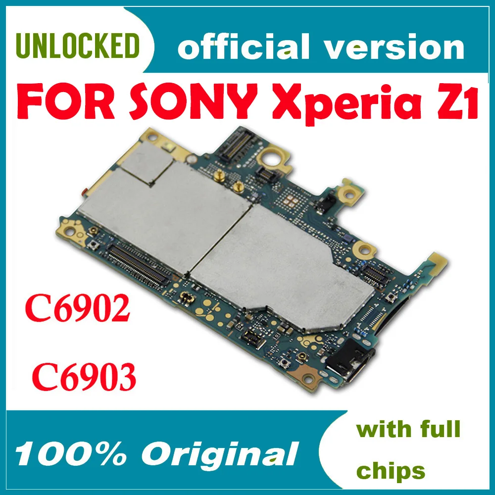 Testováno No A Originální Logické Desky Odemčené Základní Deska Pro Sony Xperia Z1 L39h C6903 S Čipy Základní Desky Doprava Zdarma 0