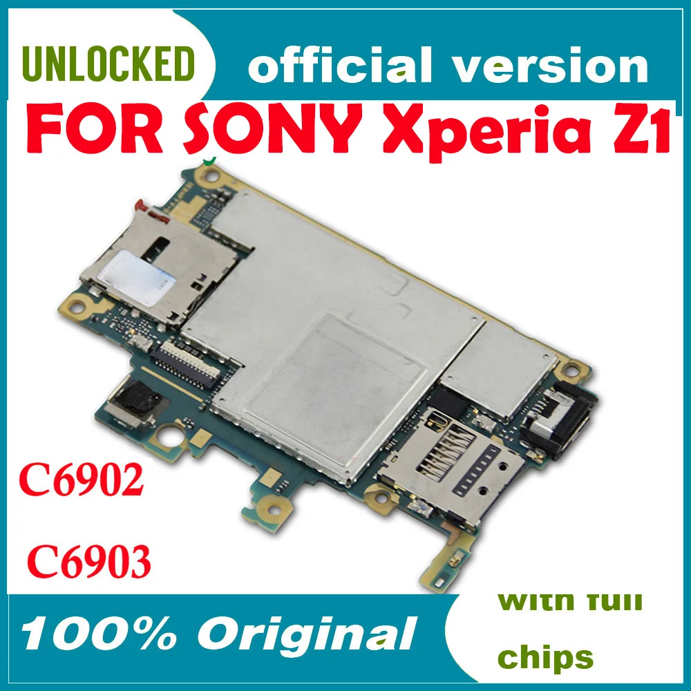 Testováno No A Originální Logické Desky Odemčené Základní Deska Pro Sony Xperia Z1 L39h C6903 S Čipy Základní Desky Doprava Zdarma 1