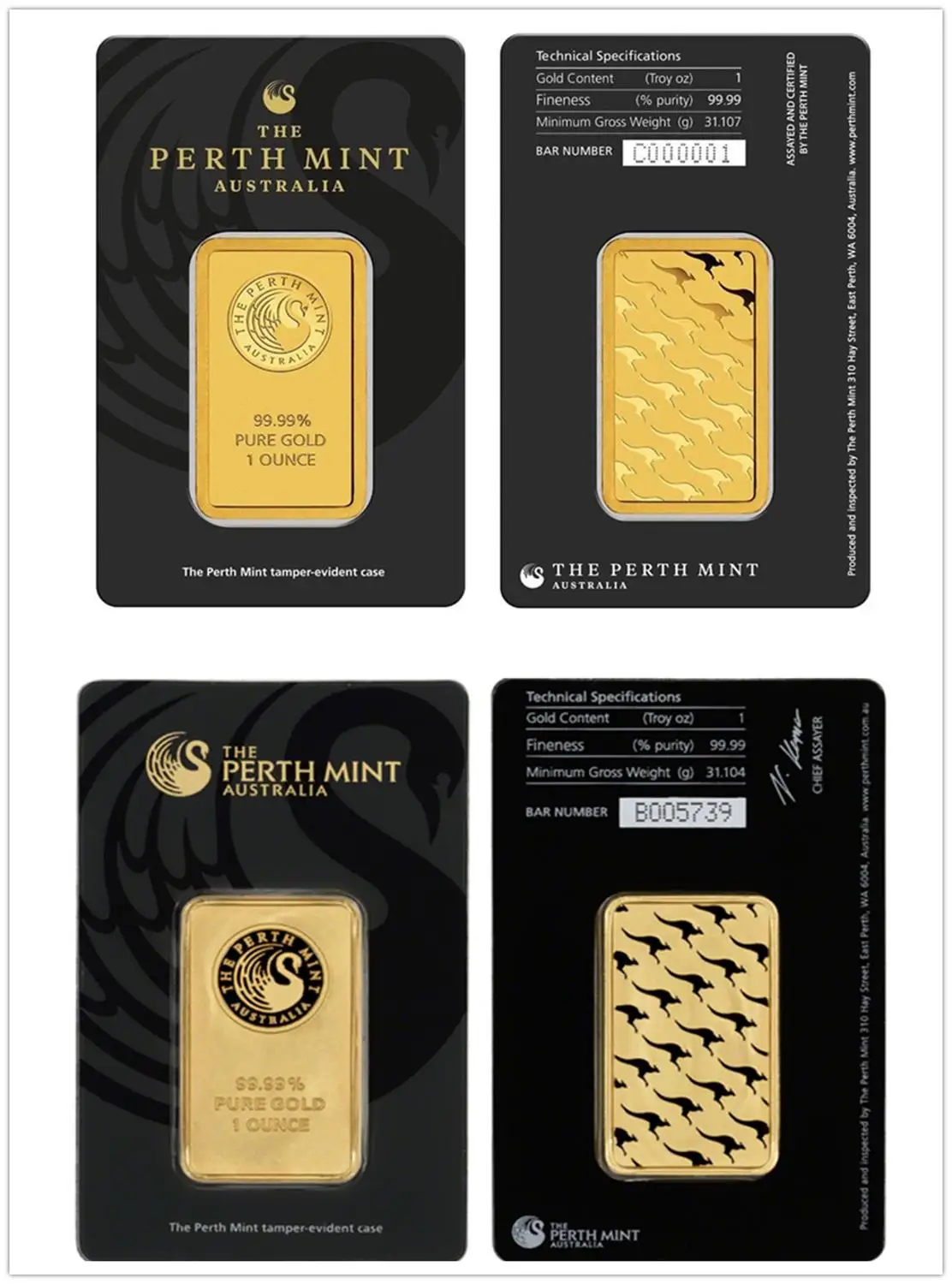 The Perth Mint 1 Oz Troy 99.99% Ryzího Zlata Replika Suvenýr Austrálie Vysoký Reliéf Token Gold Bar dhl doprava zdarma 0