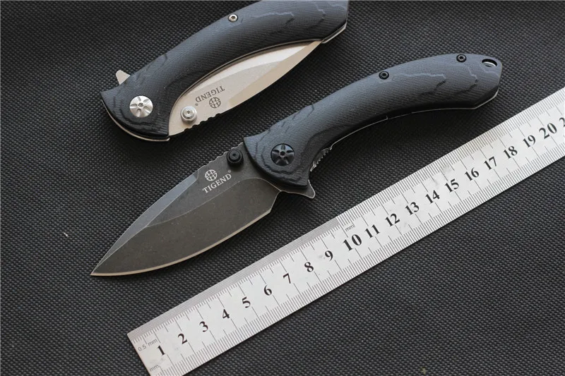 TIGEND CF1814 flipper skládací nůž 8Cr14MoV čepel G10 rukojeť venkovní camping lovecký kapesní nože EDC nástroje 0