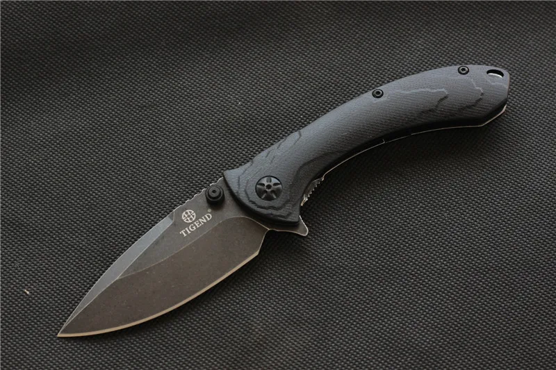 TIGEND CF1814 flipper skládací nůž 8Cr14MoV čepel G10 rukojeť venkovní camping lovecký kapesní nože EDC nástroje 3