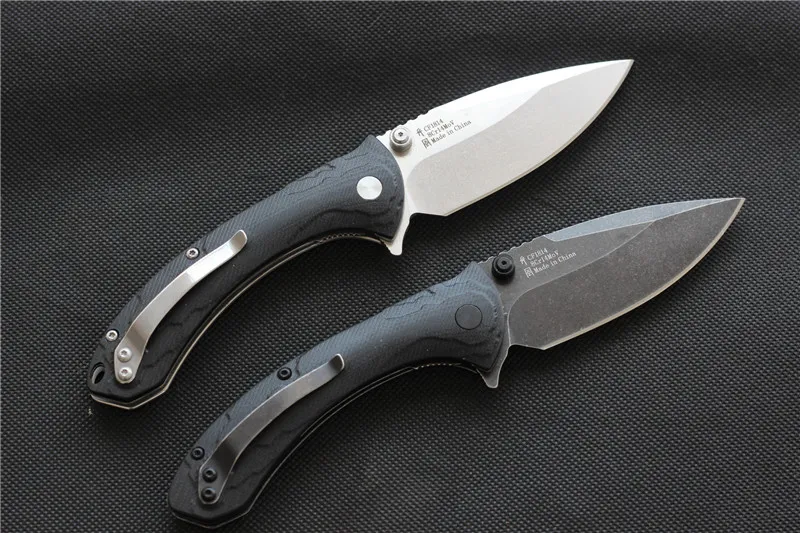 TIGEND CF1814 flipper skládací nůž 8Cr14MoV čepel G10 rukojeť venkovní camping lovecký kapesní nože EDC nástroje 4