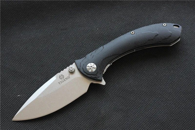 TIGEND CF1814 flipper skládací nůž 8Cr14MoV čepel G10 rukojeť venkovní camping lovecký kapesní nože EDC nástroje 5