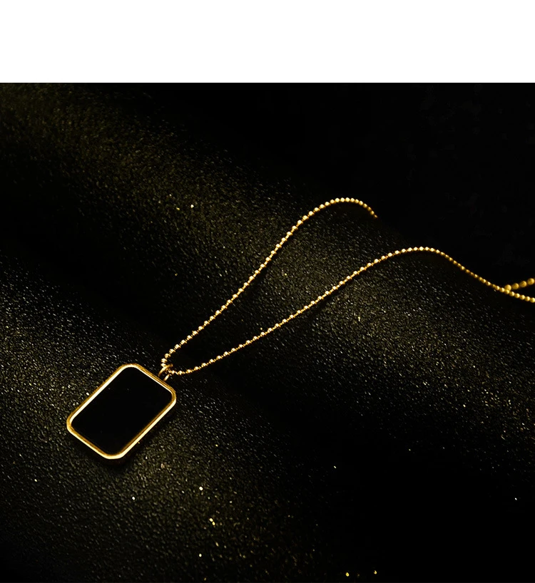 Titan S 18 K Gold Geo Korálkové Řetězy Náhrdelník Ženy z Nerezové Oceli Šperky Návrhář T molo Šaty Vzácné IN Japan 1