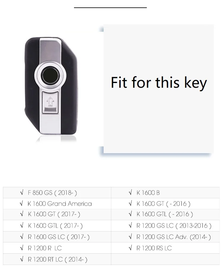 TPU plné chránit Jeden-klepněte na tlačítko Start Dálkové Ovládání Balíček Keyless Začátek Klíč Pouzdro Držák Pro BMW K1600 R1200GS R1200R R1200RT LC 3