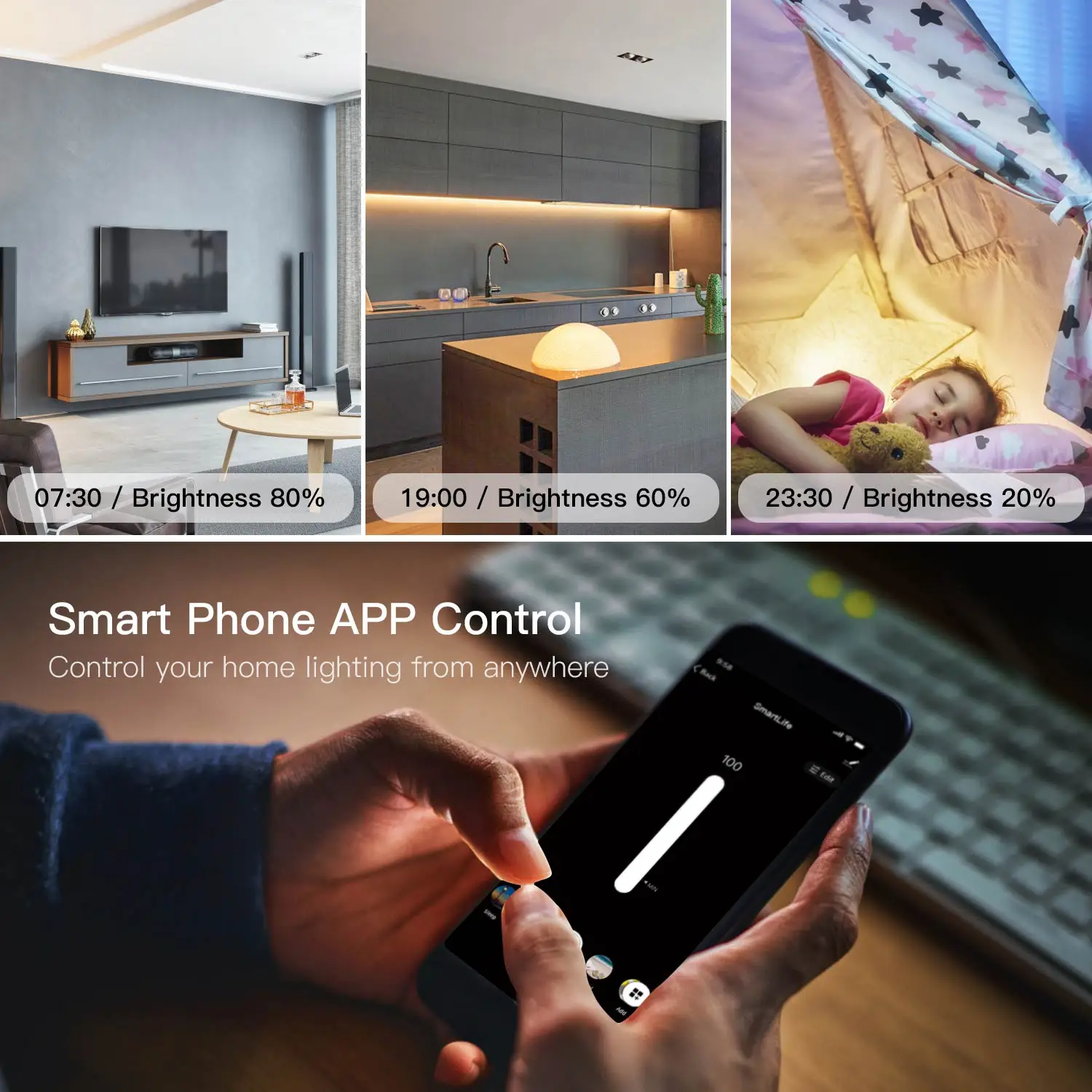 Tuya WiFi Inteligentní Stmívací Vypínač Hlasové Ovládání s Alexa Google Home Smart Life App Control Jeden Pól 3 Způsob, Smart Home 0