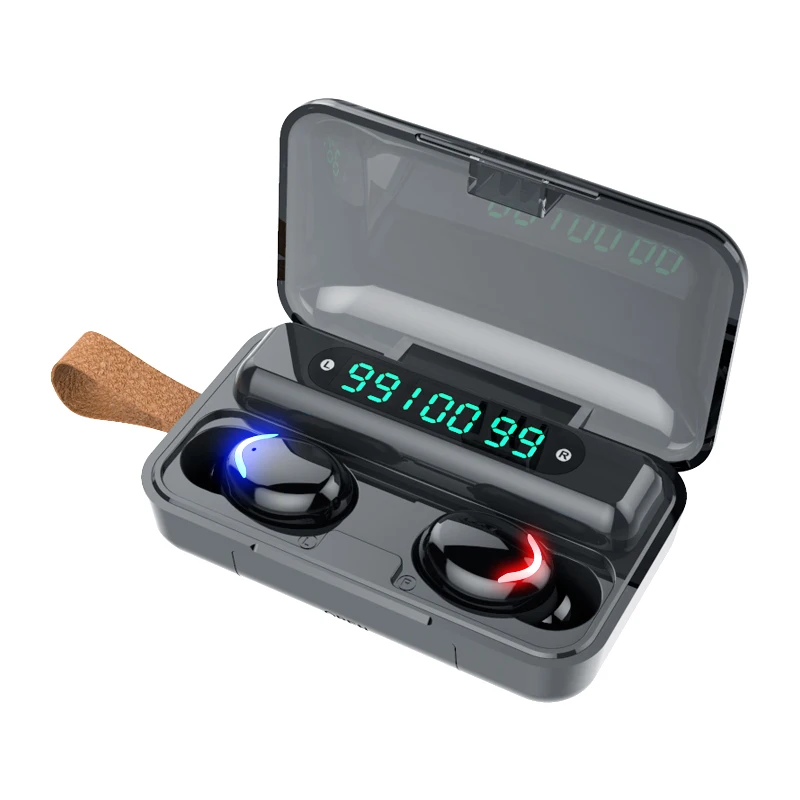 TWS Bezdrátová Sluchátka, Bluetooth Sluchátka, 5.0 8D Bass Stereofonní Vodotěsná Sluchátka Headset Handsfree S Mikrofonem Nabíjení Případ 5