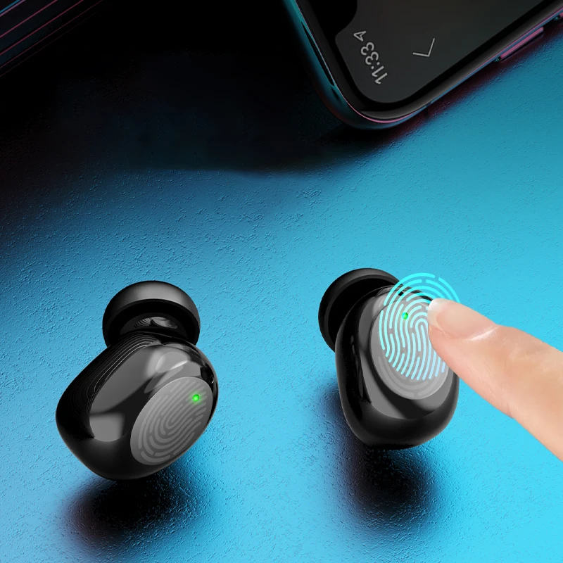 TWS Bluetooth Sluchátka, Dotykové Ovládání, Sportovní sluchátka pro Apple IPhone 7 8 11 12 X XR Plus Sluchátka s Mikrofonem Vodotěsné Ucha Telefon 1