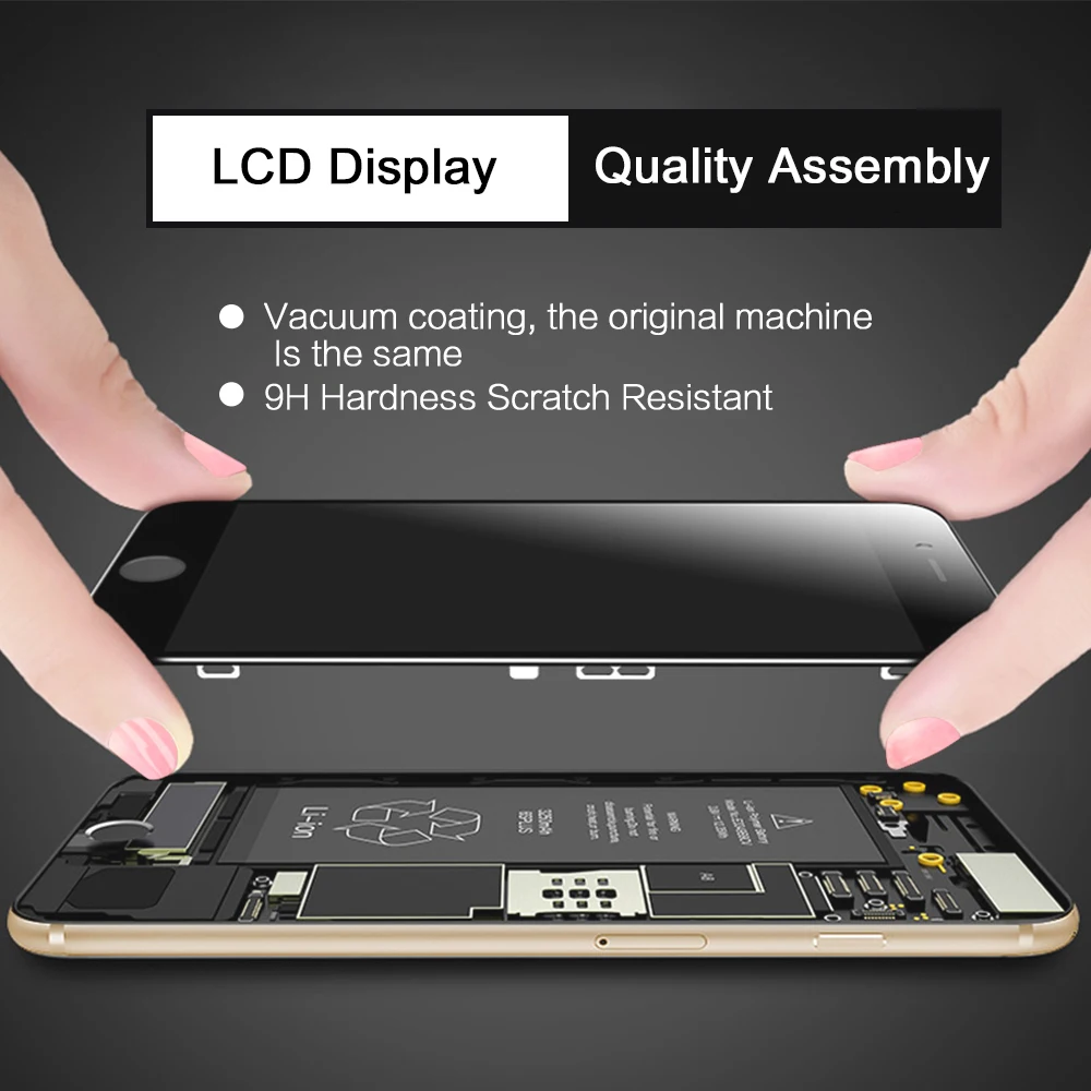 Třídy AAA+++ LCD pro iPhone 4 4S 6 5 5S 5C SE Displej LCD Touch Screen Digitizer Shromáždění s Vysokým Displej Náhradní Díly 5