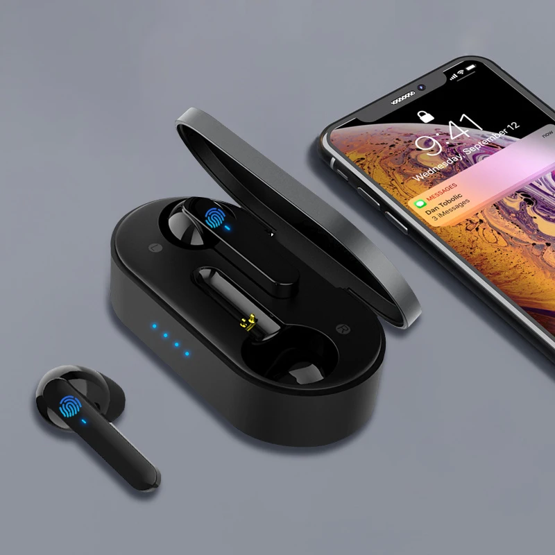 Ubeamer Dlouho Baterie HD Stereo TWS Bluetooth Sluchátka, Dotykové Ovládání, Bezdrátová Sluchátka S Duálním Mikrofonem Izolace Hluku Sluchátka 1