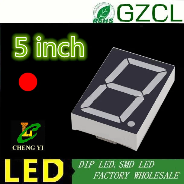 Ultra světlé 5 palcový LED Displej 140*105*15.9 mm Sdílena anoda 5