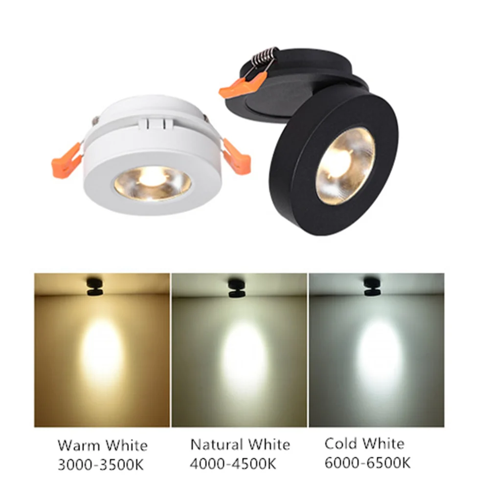 Ultra-Tenké LED Stropní Bodové Světlo Není Stmívatelné 3W 5W, 7W 10W Nastavitelný o 360 Stupňů, Stropní Světla Vnitřní Osvětlení 1