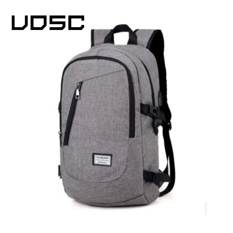 UOSC Módní Muži Laptop Backpack Usb Nabíjecí Počítač Batohy Ležérní Styl Tašky Velké Mužské Obchodní Cestovní Taška Batoh 3