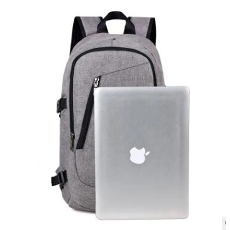 UOSC Módní Muži Laptop Backpack Usb Nabíjecí Počítač Batohy Ležérní Styl Tašky Velké Mužské Obchodní Cestovní Taška Batoh 4