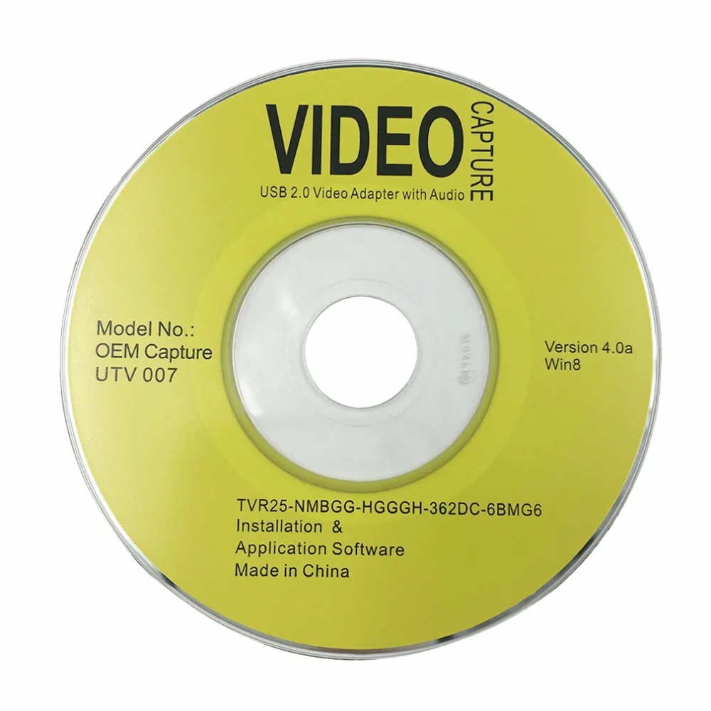 USB 2.0 Video Audio Capture Karty Adaptéru VHS Na DVD Converter Pro Win XP, 7 NTSC PAL Převést Analogové Video Na Digitální Formát 3