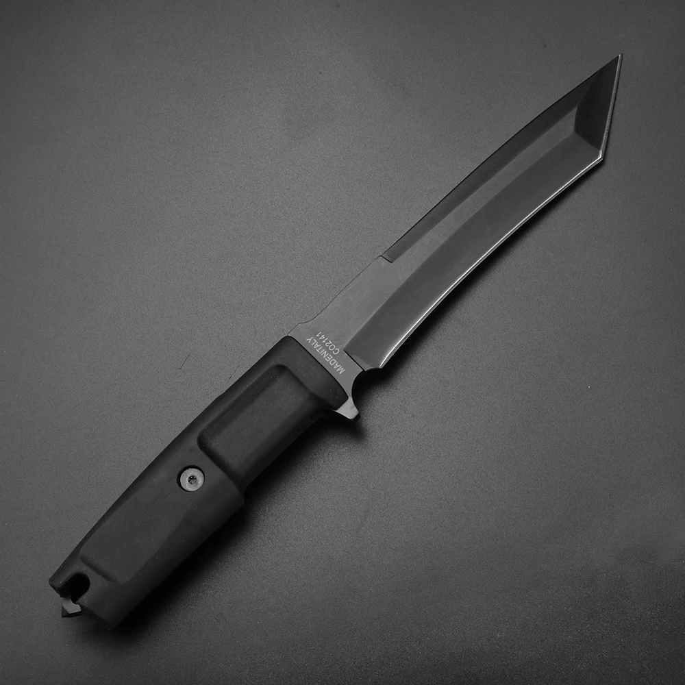 Venkovní Přežití Nůž, Vysoká Tvrdost Pole Lovecké Nože Full Tang Fixed Blade Nůž 58HRC Černá ABS Rukojeť Camping Nástroj 1