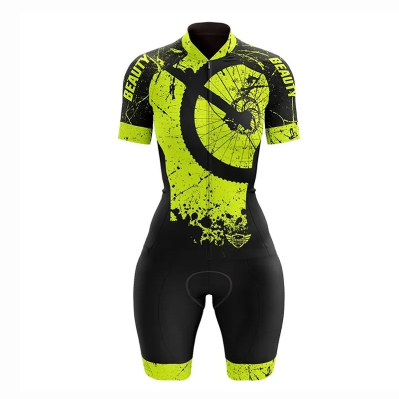 VEZZO cyklistické oblečení, letní dámské cyklistické jersey suit krátký rukáv bib šortky set maillot ciclismo pro tým mtb silniční uniformu 0
