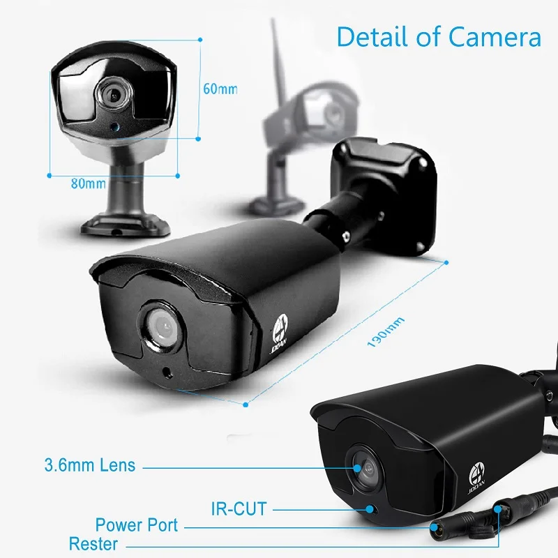 Video Surveillance Kit 4CH Bezdrátové CCTV Systém 1080P 1TB 2TB 4ks NVR 2MP IP IR-CUT Venkovní CCTV Kamery Wifi IP Bezpečnostní Systém 3