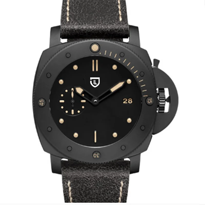 Vlastní luxusní značky vysoké kvality muži automatické mechanické safírové sklo plavání AAA hodinky noob továrny pam00508 zzf 0