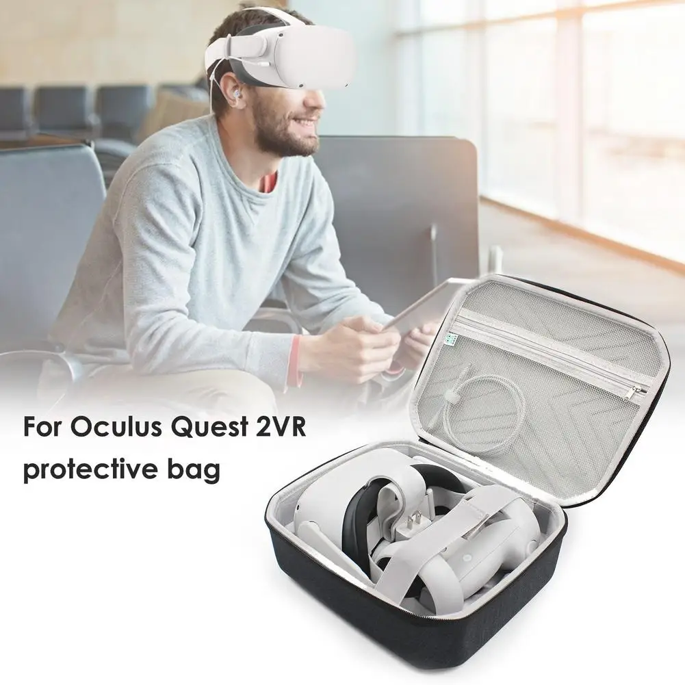 VR Doplňky EVA pevné Pouzdro Pro Oculus Quest VR 2 Sluchátka Přenosná Kabelka Nárazuvzdorný Úložný Box Balíček Pro Oculus Quest 2 4