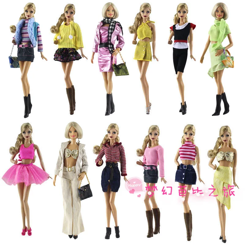 Vysoce kvalitní Doll Šaty, Super krásné Módní Oblečení Ležérní oblečení Pro Panenku Barbie Doplňky DIY Hračky 0