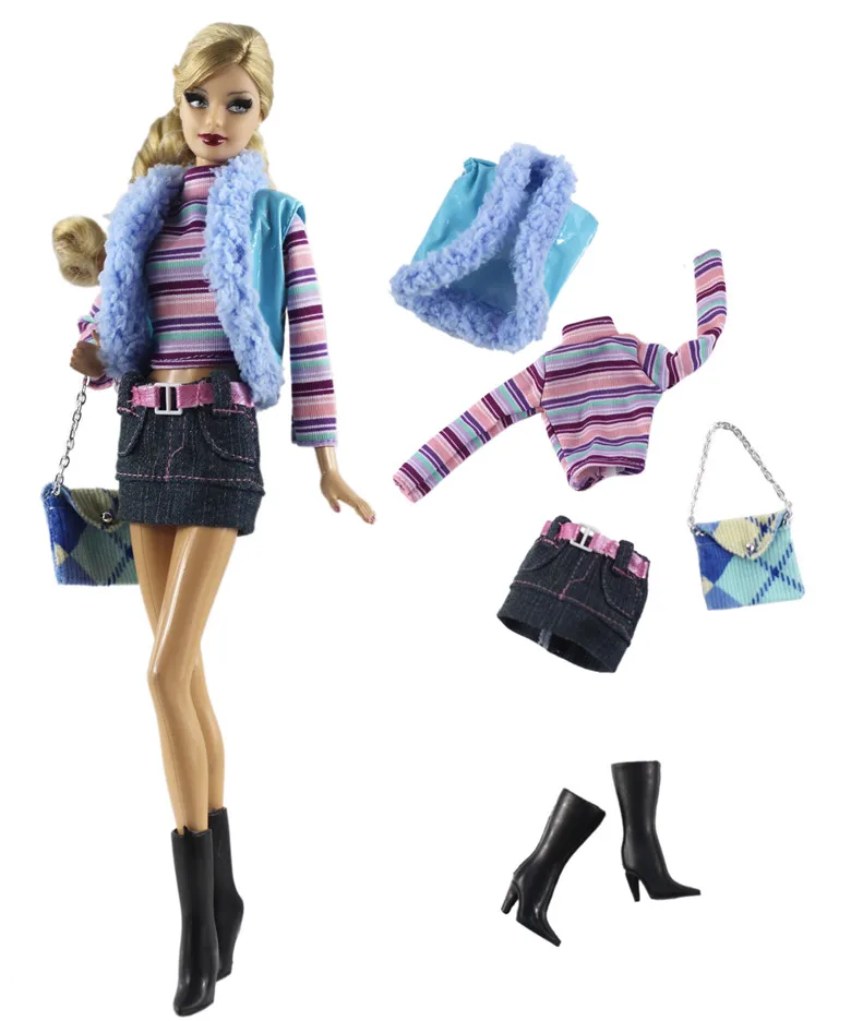 Vysoce kvalitní Doll Šaty, Super krásné Módní Oblečení Ležérní oblečení Pro Panenku Barbie Doplňky DIY Hračky 2