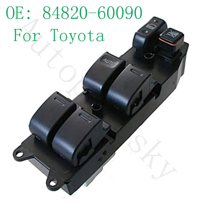 Vysoce Kvalitní Okenní Spínač Tlačítko Power Master pro Toyota Camry Corolla Avalon 84820-60090 8482060090 84820 60090 2