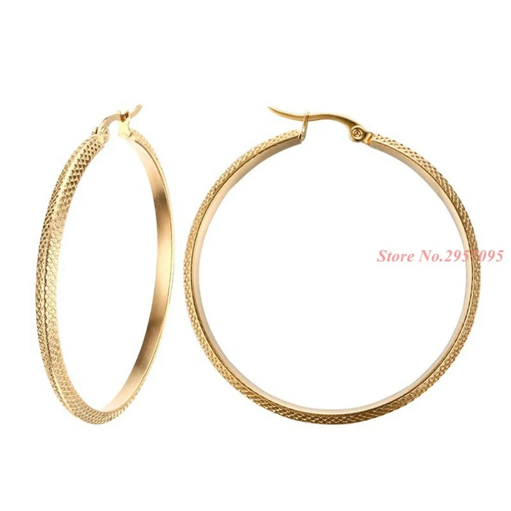 Vysoce Kvalitní Okouzlující Nerezové Oceli Zlaté Náušnice Pro Ženy Značky Šperky Láska Náušnice Holky Piercing Šperky 3