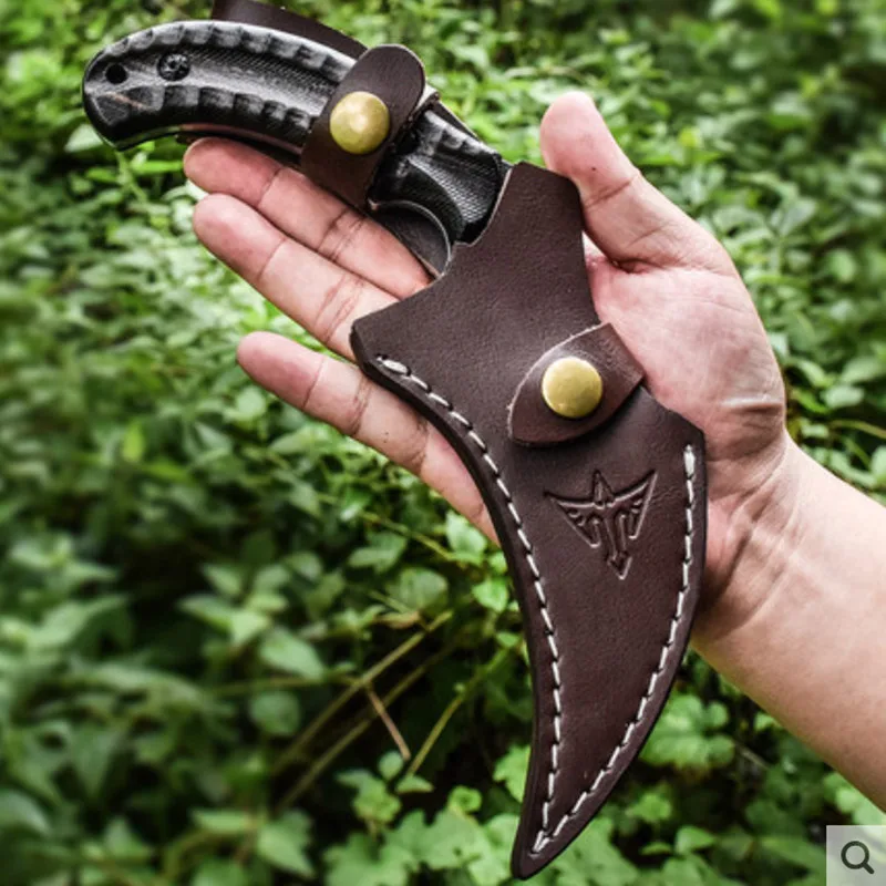 Vysokopevnostní venkovní camping taktické dráp nůž, vysoká tvrdost lov EDC ostré self-defense karambit 3
