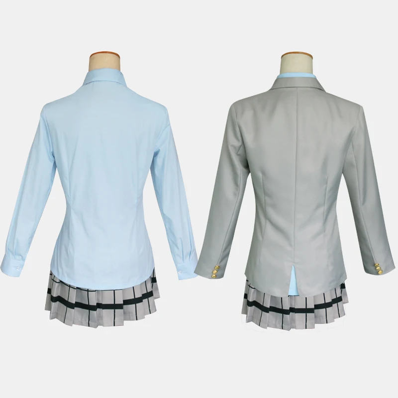Váš Lie v dubnu Miyazono Kaori Arima Kousei Cosplay Kostým Japonské Anime Školní Uniformy Halloween Kabátek + Sukně + Kravata 1