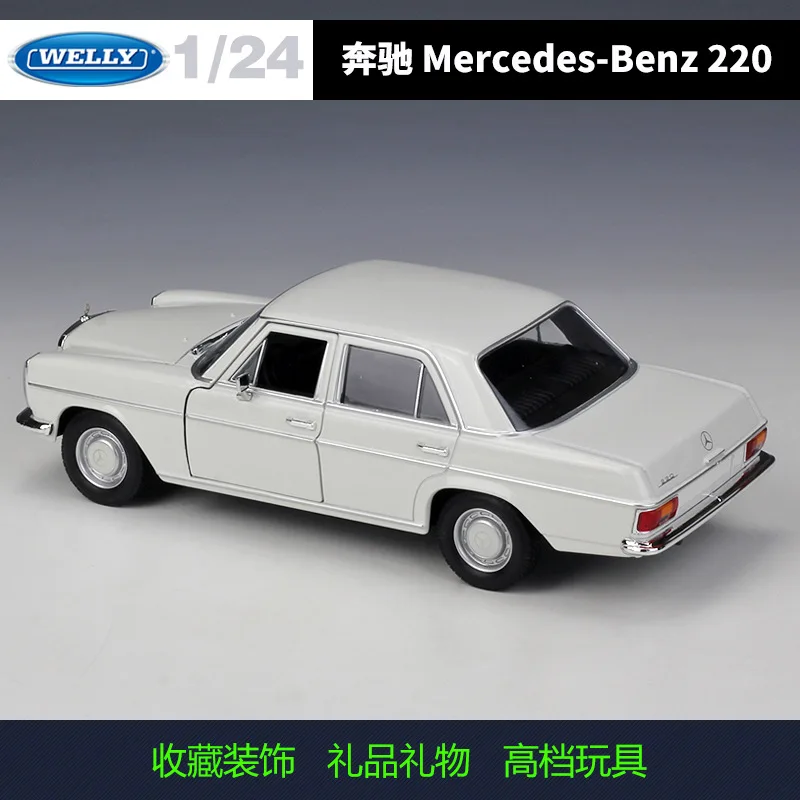 Welly 1:24 Mercedes Benz 220 sedan slitiny model auta Diecasts & Hračky Vozidel, Sbírat dárky Non-dálkové ovládání typ dopravy hračka 4