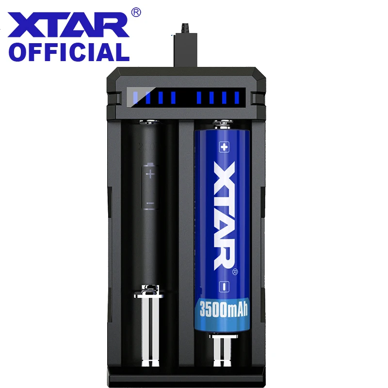 XTAR SC2 Nabíječka 3A Rychlé Nabíjení 3.6 V/3.7 V QC3.0 Rychlá Nabíječka 18650/20700/21700/22650/25500/26650 li-ion Baterie USB Nabíječky 0