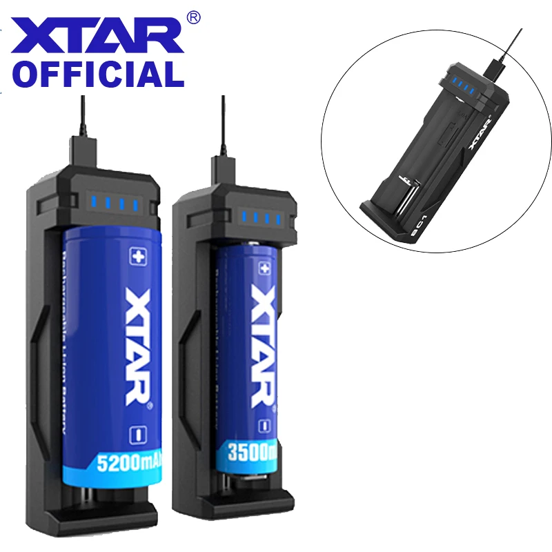 XTAR SC2 Nabíječka 3A Rychlé Nabíjení 3.6 V/3.7 V QC3.0 Rychlá Nabíječka 18650/20700/21700/22650/25500/26650 li-ion Baterie USB Nabíječky 2