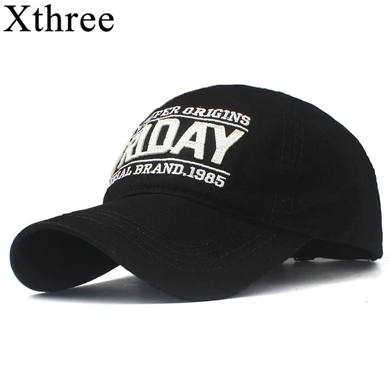 Xthree bavlny baseball cap ženy výšivky pátek cap snapback hat pro muže casquette homme kostí gorras čepice pro ženy 5
