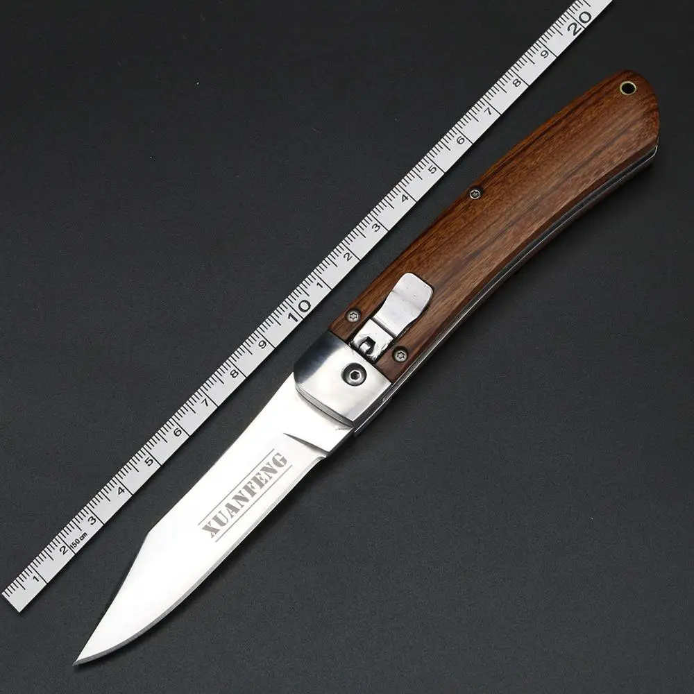 XUAN FANG Kapesní Skládací Nůž Nůž Venkovní Přežití Nůž Lovecký Camping Ručně vyráběné Nože Rychle Otevřít Self-defense Malé Nože 5