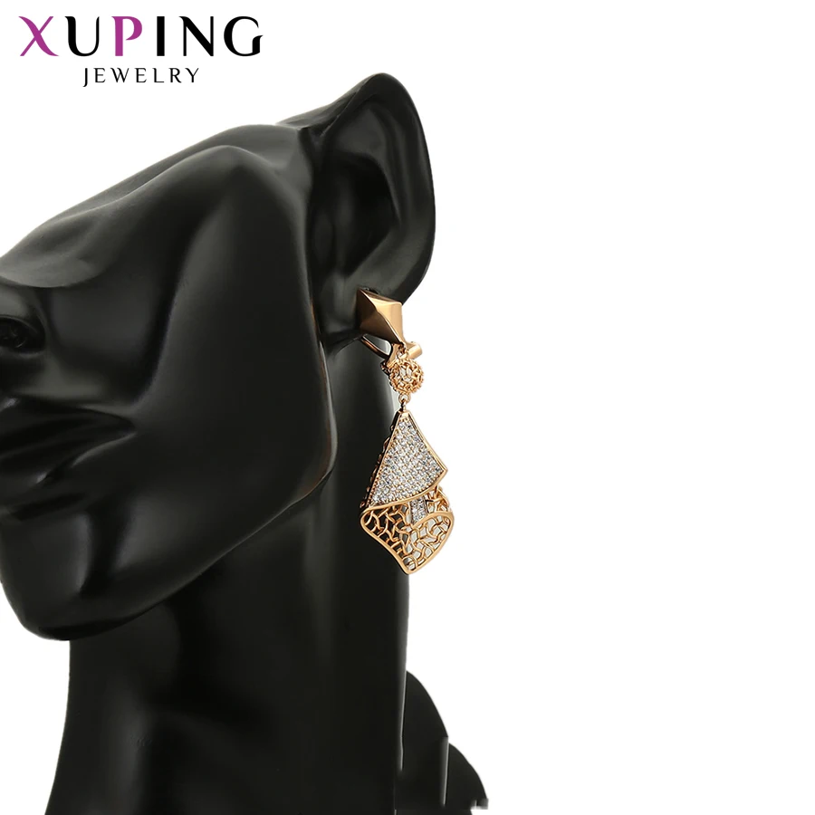 Xuping Kouzlo Styly Unikátní Design pro Ženy Zlatá Barva Pozlacený Sladká Svěží Šperky Sady Pěkný Rodinný Dárky 65412 3