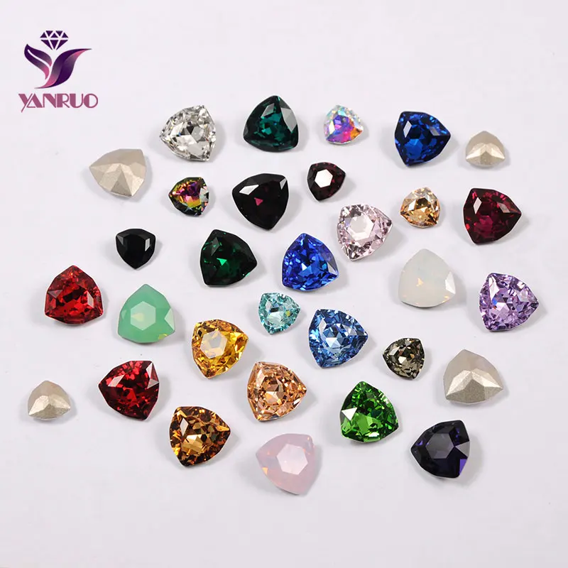 YANRUO Trilliant 4706 Bod Zpět Šít Na Kamínky Skleněné Strass K9 DIY Šperky Fantazie Kameny A Krystaly Pro Dekoraci 1