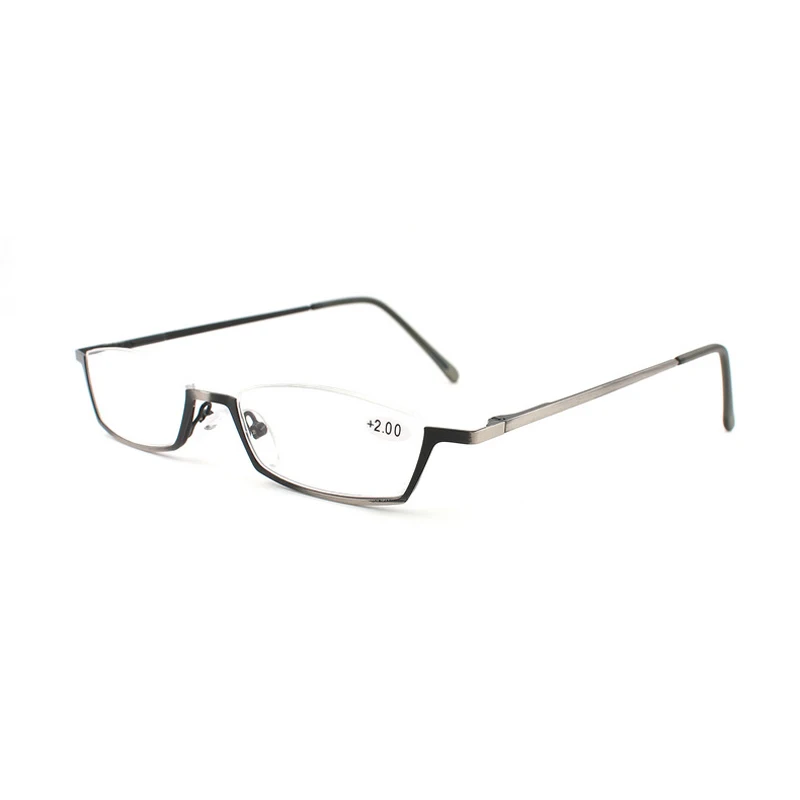 Zilead Půl Rám ze Slitiny Brýle na Čtení Mužů A Muži Jasné, Čočky, Lupa Brýle Optické Presbyopickém Podívaná+1.0+4.0 0