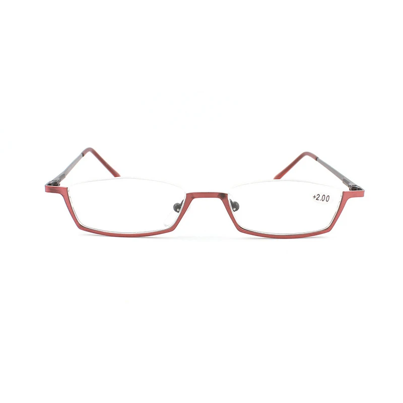Zilead Půl Rám ze Slitiny Brýle na Čtení Mužů A Muži Jasné, Čočky, Lupa Brýle Optické Presbyopickém Podívaná+1.0+4.0 1