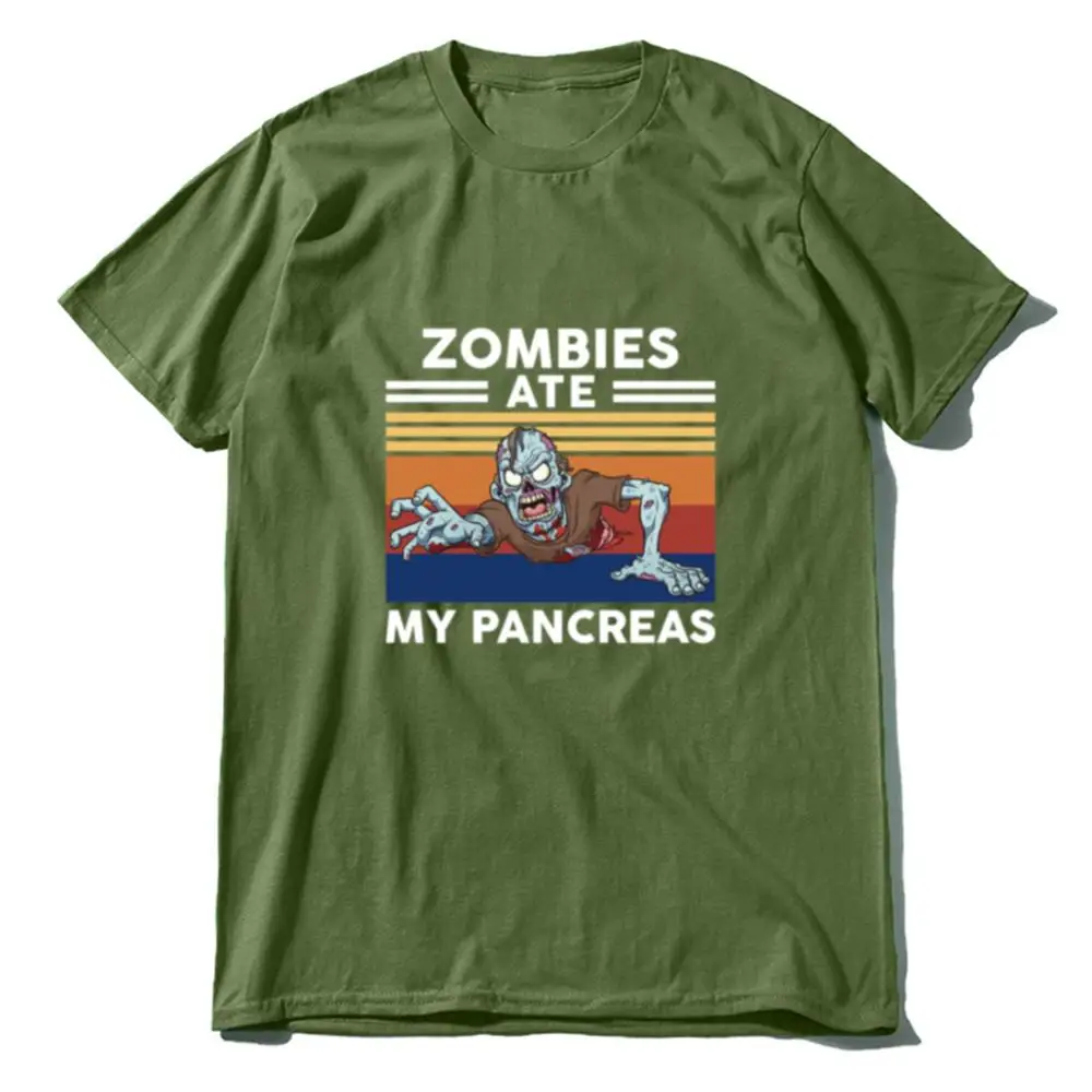 Zombie Snědl Můj Slinivky břišní Horor Vtipné Tričko dámské Krátký Rukáv T-Shirt Halloween Dárky 2