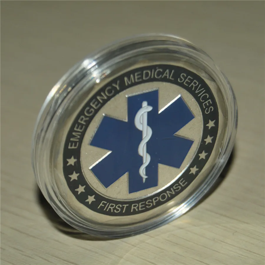 Záchranář Zdravotnické Záchranné / ZÁCHRANÁŘ záchranné Služby Hvězdičkový Života Minci 3