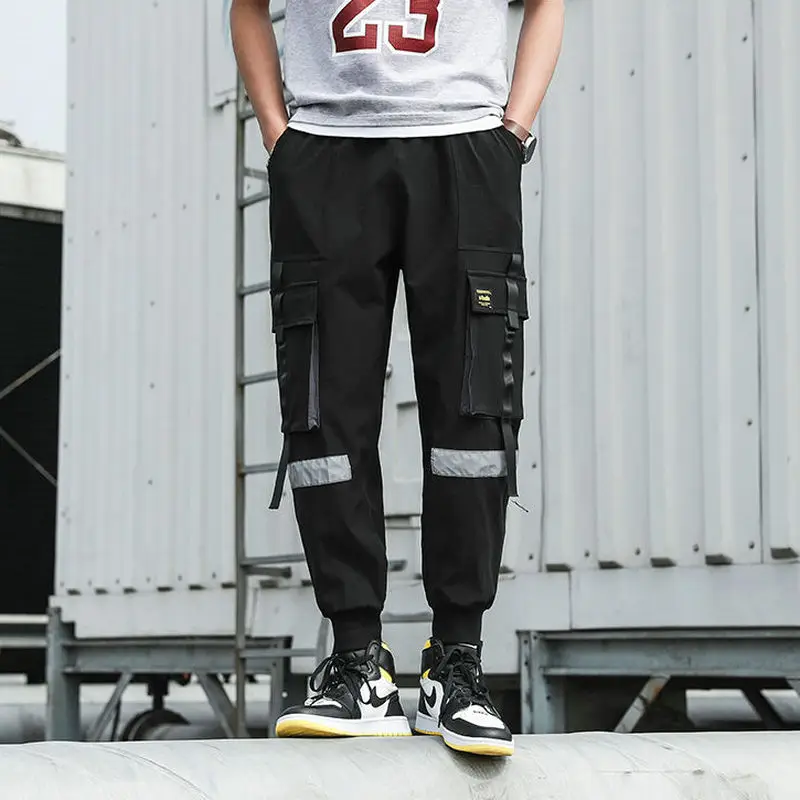 Černá Hip Hop Kalhoty Pánské Streetwear Móda Mužského Běžce Tepláky Ležérní Harem Kalhoty Letní Harajuku Muži Oblečení 0