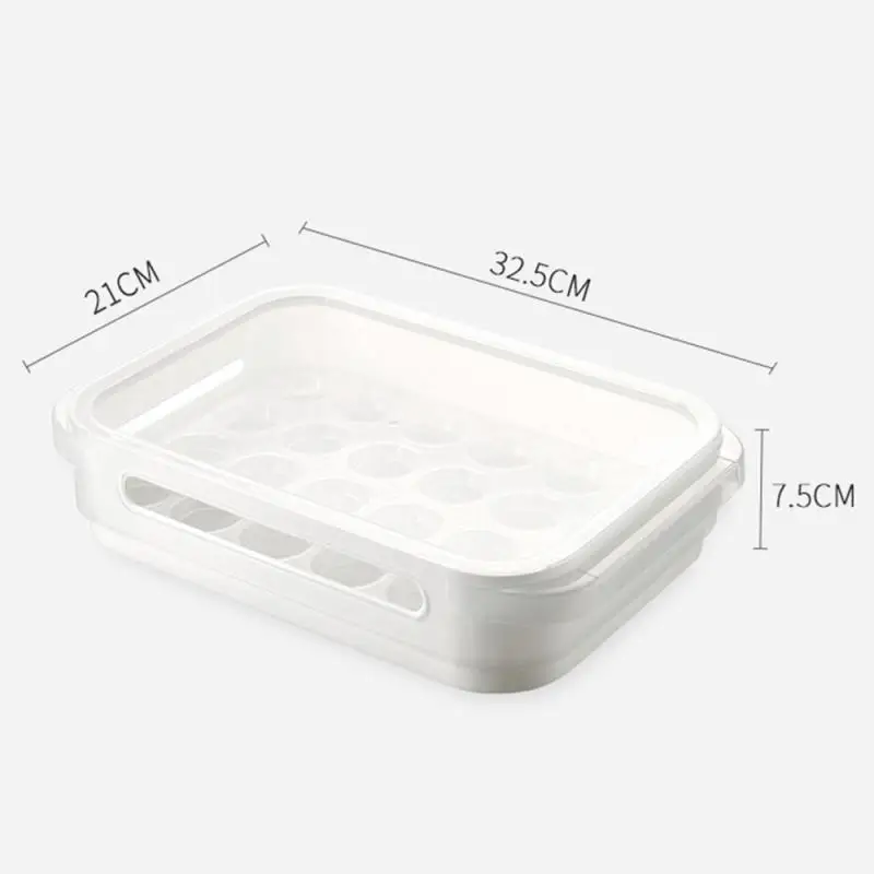 Čerstvé Udržovat Kuchyňské Nářadí 24 Buňky Vejce Držák Plastové Kuchyň Lednička Úložný Box Pro Domácí Kuchyně 4